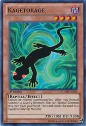 Kagetokage (Super Rare) (NUMH-EN018) - Number Hunters 1st Edition