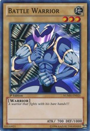 Battle Warrior (Super Rare) (NUMH-EN025) - Number Hunters 1st Edition