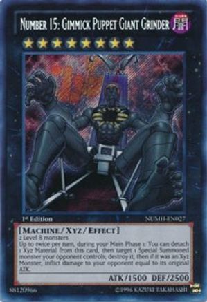 Number 15: Gimmick Puppet Giant Grinder (Secret Rare) (NUMH-EN027) - Number Hunters 1st Edition