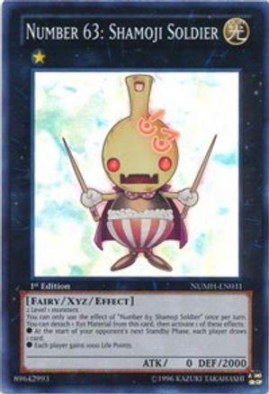 Number 63: Shamoji Soldier (Super Rare) (NUMH-EN031) - Number Hunters 1st Edition