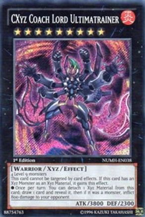 CXyz Coach Lord Ultimatrainer (Secret Rare) (NUMH-EN038) - Number Hunters Unlimited