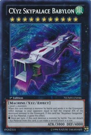CXyz Skypalace Babylon (Secret Rare) (NUMH-EN046) - Number Hunters 1st Edition