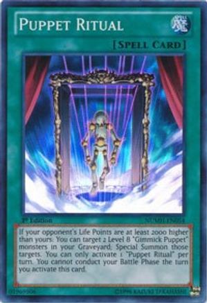 Puppet Ritual (Super Rare) (NUMH-EN054) - Number Hunters 1st Edition
