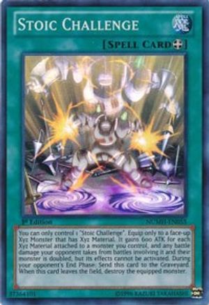 Stoic Challenge (Super Rare) (NUMH-EN055) - Number Hunters 1st Edition