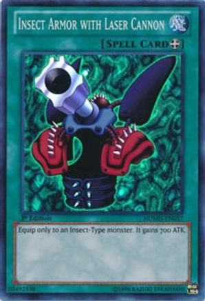 Insect Armor with Laser Cannon (Super Rare) (NUMH-EN057) - Number Hunters Unlimited