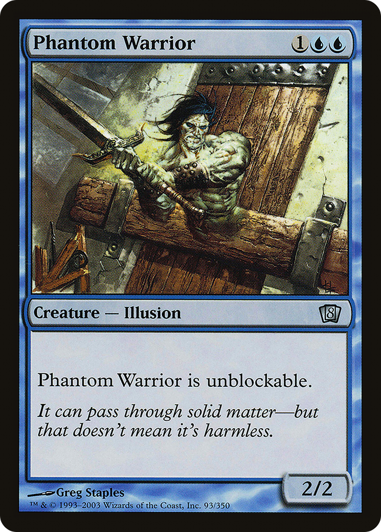 Phantom Warrior (8ED-093) [8th Edition] Foil