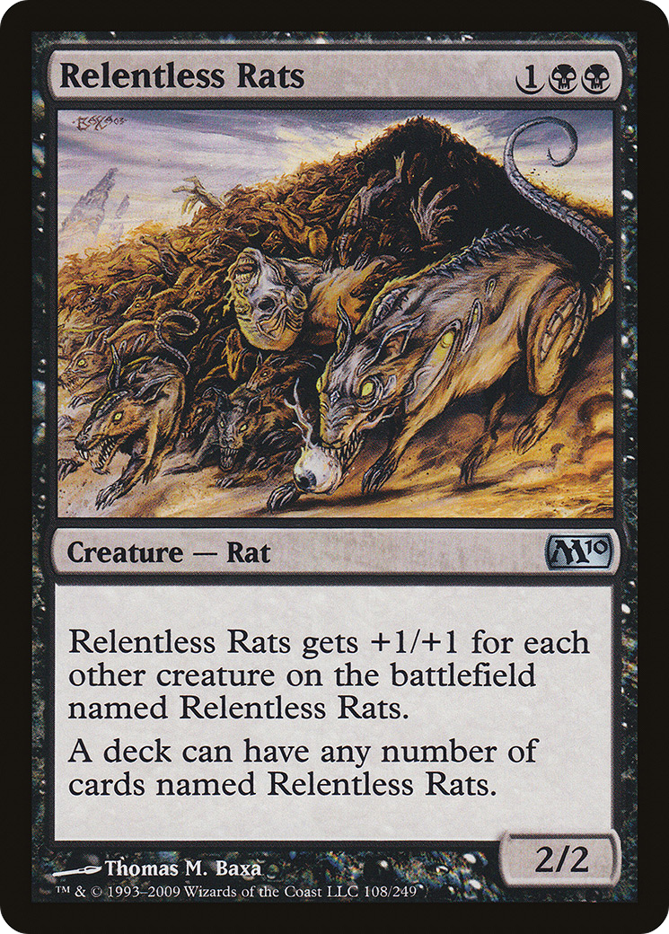 Relentless Rats (M10-108) [Magic 2010] Foil