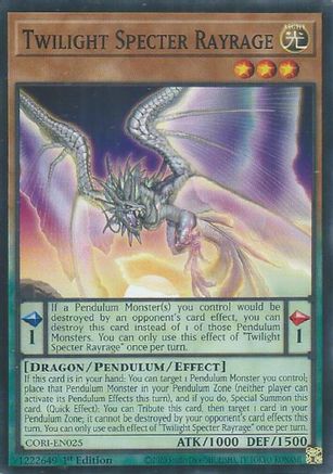 Twilight Specter Rayrage (Common) (CORI-EN025) - Chaos Origins 1st Edition