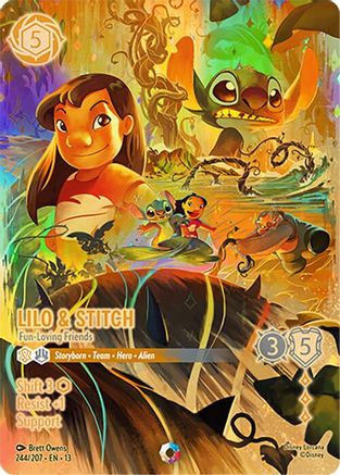 Lilo & Stitch - Fun-Loving Friends (Iconic) (244/207) - Attack of the Vine Holofoil