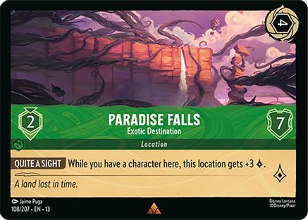 Paradise Falls - Exotic Destination (108/207) - Attack of the Vine Cold Foil