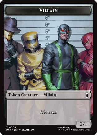 Villain // Soldier Double-Sided Token (MSH-9 // 3) [Marvel Super Heroes]