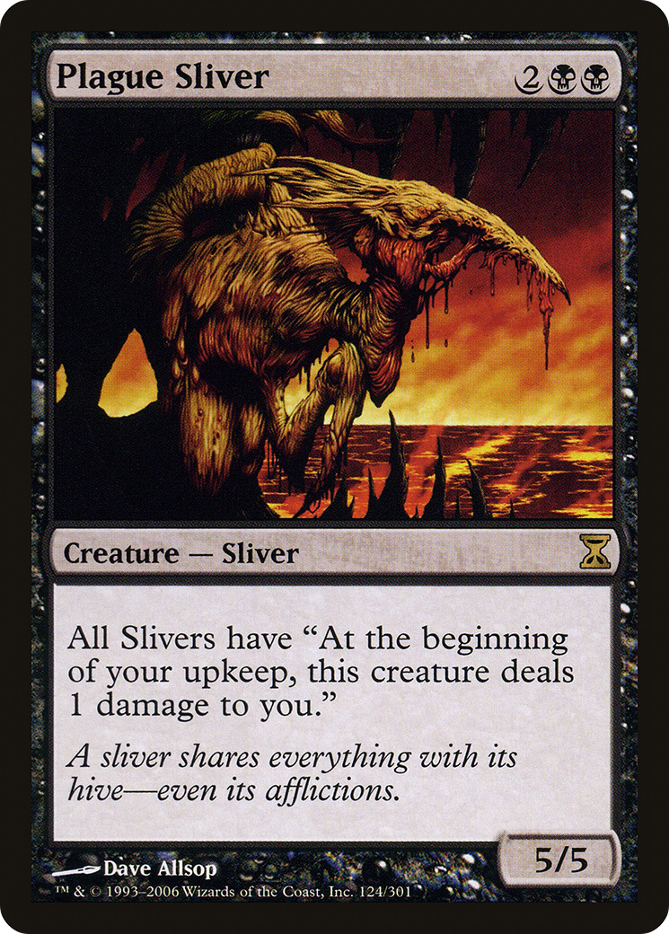 Plague Sliver (TSP-124) [Time Spiral] Foil