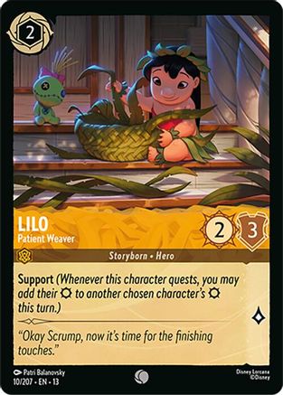 Lilo - Patient Weaver (10/207) - Attack of the Vine Cold Foil