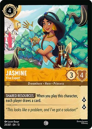 Jasmine - Vine Expert (20/207) - Attack of the Vine Cold Foil