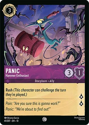 Panic - Hammer Enthusiast (41/207) - Attack of the Vine Cold Foil