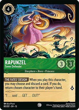 Rapunzel - Tower Defender (80/207) - Attack of the Vine Cold Foil