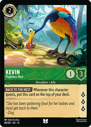 Kevin - Flightless Bird (88/207) - Attack of the Vine Cold Foil