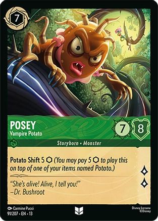 Posey - Vampire Potato (91/207) - Attack of the Vine Cold Foil
