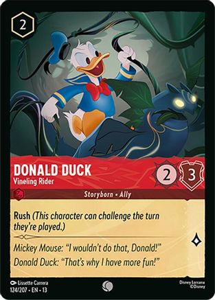 Donald Duck - Vineling Rider (124/207) - Attack of the Vine