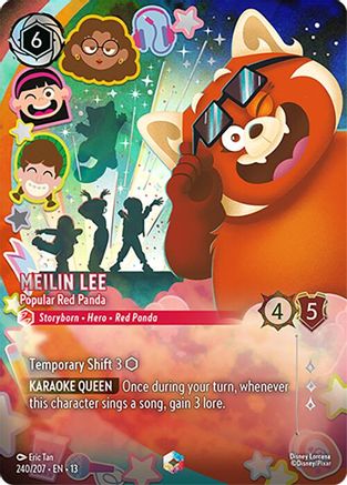 Meilin Lee - Popular Red Panda (Enchanted) (240/207) - Attack of the Vine Holofoil