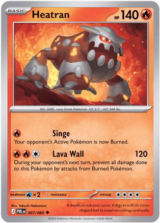 Heatran (007/084) [ME05 Pitch Black] Reverse Holofoil - Uncommon