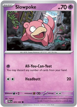 Slowpoke (029/084) [ME05 Pitch Black] Reverse Holofoil - Common