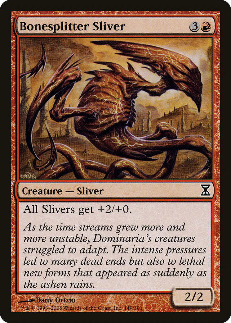 Bonesplitter Sliver (TSP-149) [Time Spiral] Foil