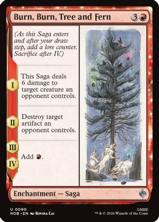 Burn, Burn, Tree and Fern (HOB-090) [The Hobbit] Foil