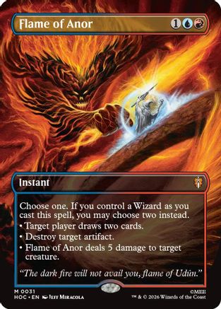 Flame of Anor (Borderless) (HOC-031) [The Hobbit: Eternal-Legal] Foil