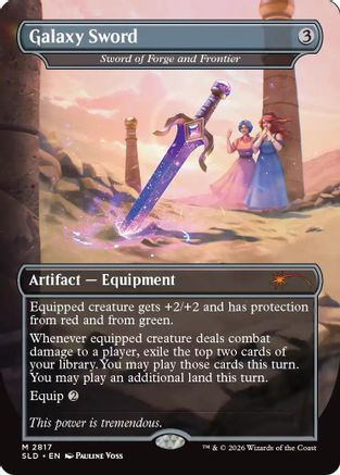 Galaxy Sword - Sword of Forge and Frontier (SLD-2817) [Secret Lair Drop Series]
