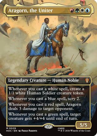 Aragorn, the Uniter (Borderless) (HOC-029) [The Hobbit: Eternal-Legal]