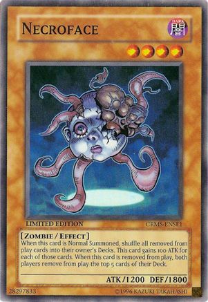 Necroface (Super Rare) (CRMS-ENSE1) - Crimson Crisis Limited