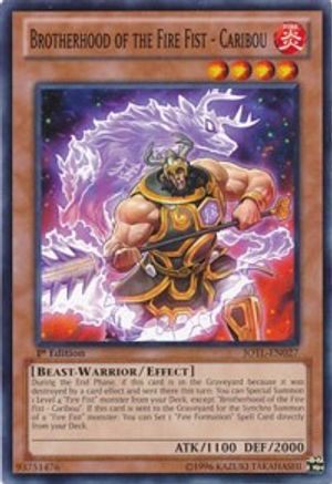 Brotherhood of the Fire Fist - Caribou (Common) (JOTL-EN027) - Judgment of the Light 1st Edition
