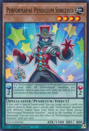 Performapal Pendulum Sorcerer (Common) (LAVD-ENO02) - Legendary Arc-V Decks 1st Edition