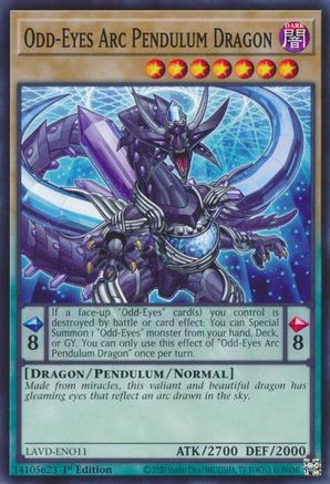Odd-Eyes Arc Pendulum Dragon (Common) (LAVD-ENO11) - Legendary Arc-V Decks 1st Edition