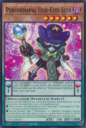 Performapal Odd-Eyes Seer (Common) (LAVD-ENO17) - Legendary Arc-V Decks 1st Edition