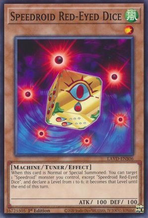 Speedroid Red-Eyed Dice (Common) (LAVD-ENS06) - Legendary Arc-V Decks 1st Edition