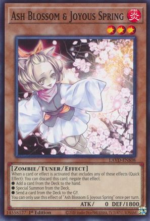 Ash Blossom & Joyous Spring (LAVD-ENS08) (Common) (LAVD-ENS08) - Legendary Arc-V Decks 1st Edition