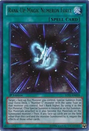 Rank-Up-Magic Numeron Force (Ultra Rare) (JOTL-EN059) - Judgment of the Light 1st Edition