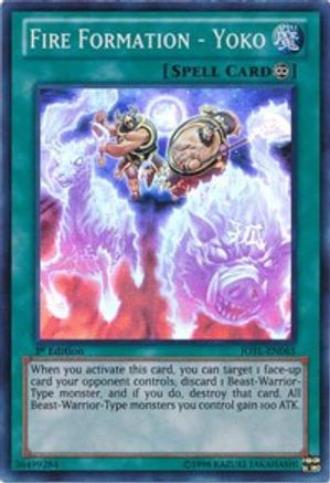 Fire Formation - Yoko (Super Rare) (JOTL-EN065) - Judgment of the Light Unlimited