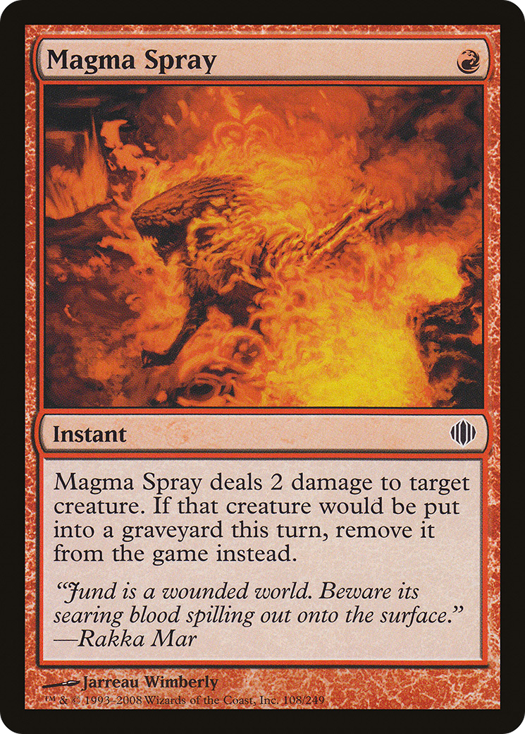 Magma Spray (ALA-108) [Shards of Alara] Foil