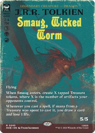 Smaug, Wicked Worm (Borderless) (HOB-245) [The Hobbit]