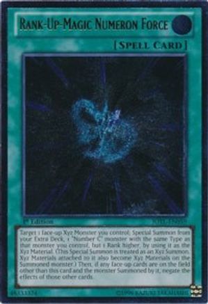 Rank-Up-Magic Numeron Force (Ultimate Rare) (JOTL-EN059) - Judgment of the Light 1st Edition