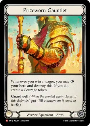 Prizeworn Gauntlet (AOL005) - Armory Deck: Olympia Rainbow Foil