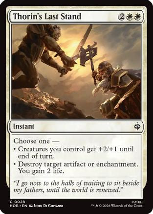 Thorin's Last Stand (HOB-028) [The Hobbit] Foil