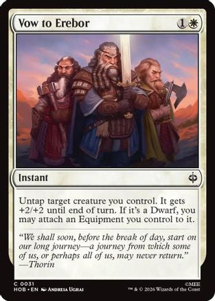 Vow to Erebor (HOB-031) [The Hobbit] Foil