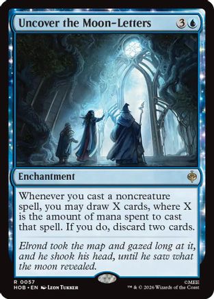 Uncover the Moon-Letters (HOB-057) [The Hobbit] Foil