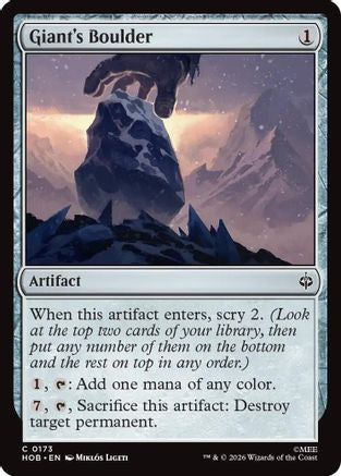 Giant's Boulder (HOB-173) [The Hobbit]