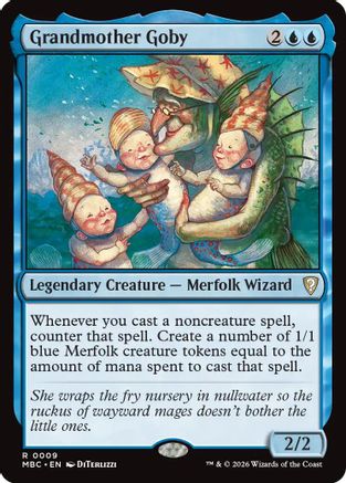 Grandmother Goby (009) [Mystery Booster Commander Edition] Foil