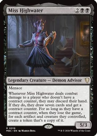 Miss Highwater (016) [Mystery Booster Commander Edition]